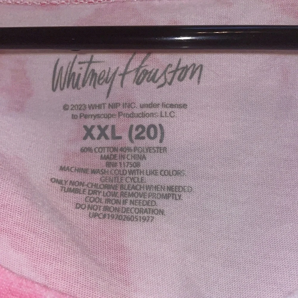 Whitney Houston Pink Tie-Dye Women's Tank Top - Picture 2 of 7